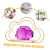 PRETYZOOM Nordic Style Floating Shelf Wall Mount Display Rack Cloud Shape for Living Home Organization view 3