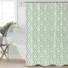 Double Love Green FloralBathroom Curtain 72 Inch Shower Curtain with Hooks, Waterproof Polyester Bath Curtain Washable Bathtub Curtain Spring Summer Modern Geometric Plant 72''x 72'' view 1