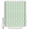 Double Love Green FloralBathroom Curtain 72 Inch Shower Curtain with Hooks, Waterproof Polyester Bath Curtain Washable Bathtub Curtain Spring Summer Modern Geometric Plant 72''x 72'' view 3