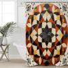 Double Love Orange BlackBathroom Curtain 84 Inch Shower Curtain with Hooks, Waterproof Polyester Bath Curtain Washable Bathtub Curtain Geometric Abstract Contemporary Flower 72''x 84'' view 1