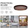 BESTOYARD Solid Wood Oval Dinner Plate 12x7 Inch Delicate Wood Plate Decorative Tray Bread Breakfast Food Key Tray Dessert Dish Food Serving Tray Tea Coffee Tray Round Coffee Cup Wooden, 30X18X2.5CM view 4