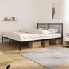 WEMYUFURN Metal Bed Frame with Headboard Black 72"x83.9", Bed Frame, Bedstead, Bedroom Furniture Modern Design for a Comfortable and Stylish Bedroom view 1