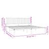 WEMYUFURN Metal Bed Frame with Headboard Black 72"x83.9", Bed Frame, Bedstead, Bedroom Furniture Modern Design for a Comfortable and Stylish Bedroom view 2
