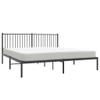 WEMYUFURN Metal Bed Frame with Headboard Black 72"x83.9", Bed Frame, Bedstead, Bedroom Furniture Modern Design for a Comfortable and Stylish Bedroom view 4