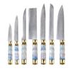 IKXO Knife Set Professional 7 Pcs Damascus Chopper Set 67 Ply with White and Blue ABS Handle,Professional Forged Handmade Ideal for Restaurant Chefs or for Everyday Use at Home view 1