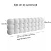 XILYZMO Upholstered Wall Panels, Wall Mounted Headboard Queen, Backrest Positioning Support Bolster Cushion, Soundproof Peel Stick Dorm Bed Headboard for Watching TV Gaming(B-Off-White,160x60cm) view 4