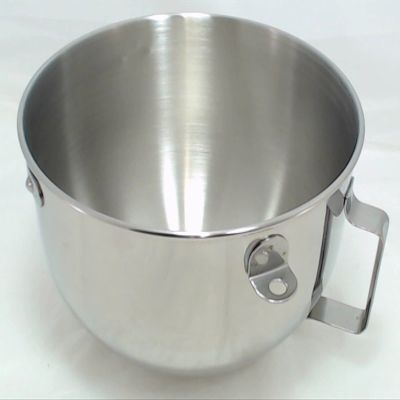 Replacement For Compatible With Mixer 5 QT S.S. Bowl w/handle KN25PBH, AP3968485, 9707678, W10716820