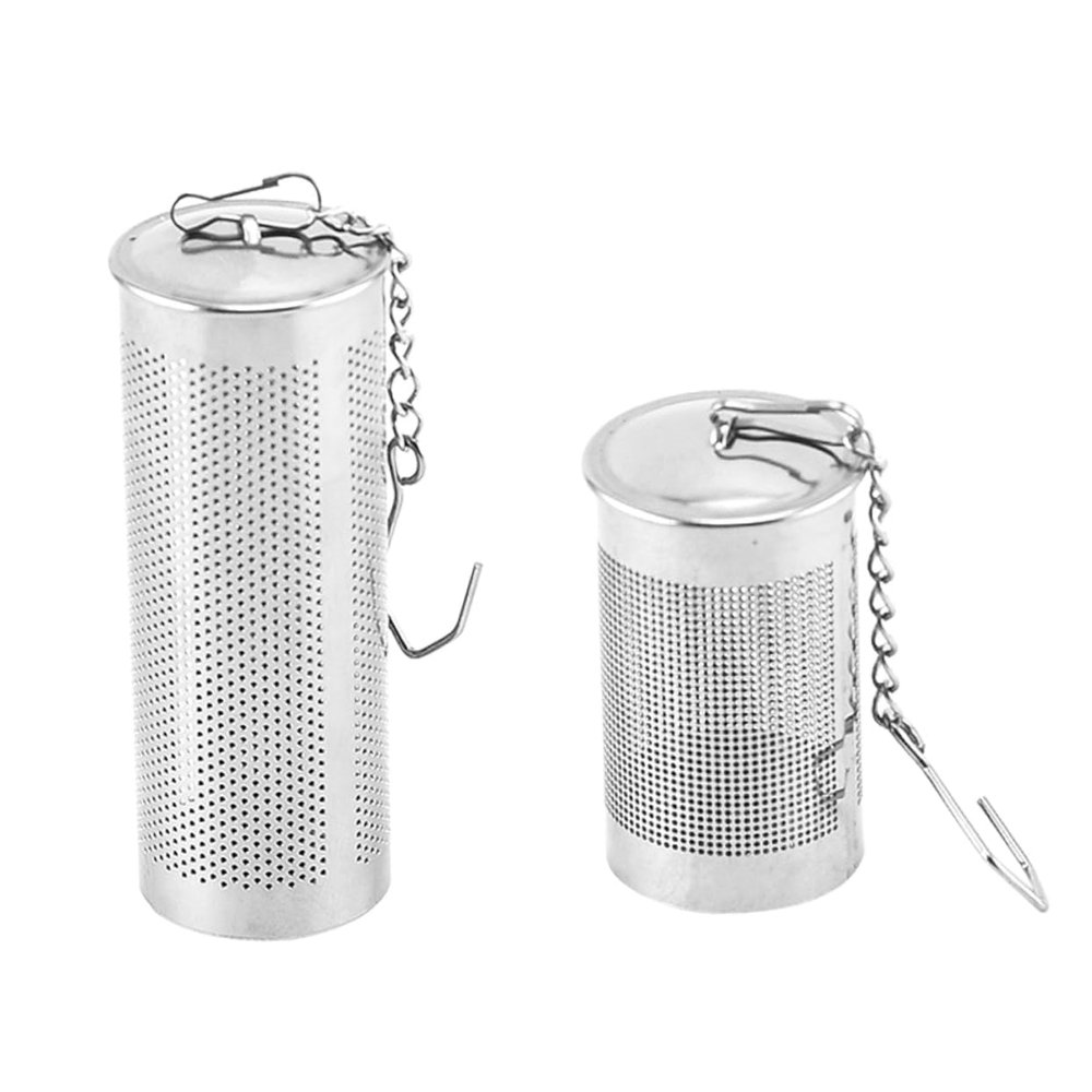 2pcs Portable Stainless Steel Loose Leaf Tea Infuser Tea Strainers with Fine Mesh Filters for Home and Office Use Residue Filter and Practical