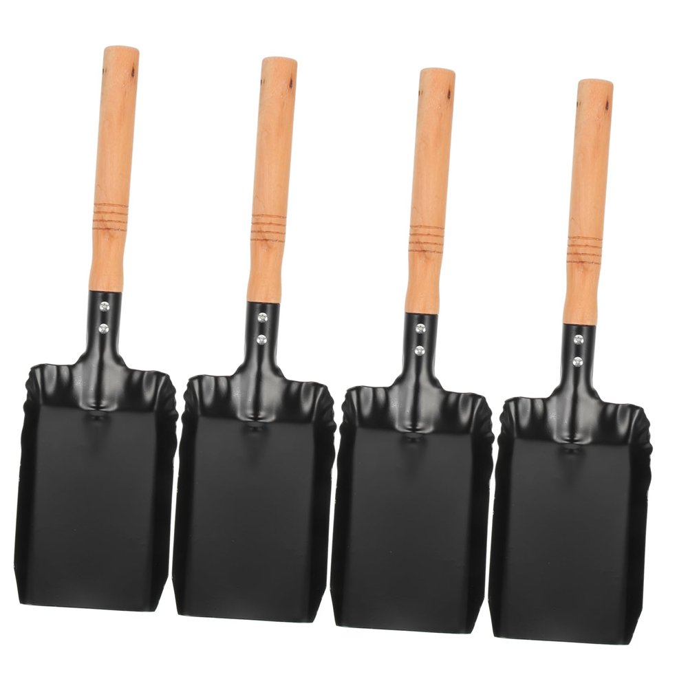 CIYODO 4pcs Multifunctional Fireplace Ash Shovel Ergonomic Cleaning Tool for to Use Lightweight Design for Scooping and Ash