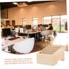 KICHOUSE Wood Desktop Storage Box 5 Grids for Phone Management view 3