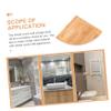 PRETYZOOM 1pc Wood Craft Storage -Mounted Decorative Shelf for Boys and Girls Bedroom Versatile Corner Organizer for Living Room Study and More Single Unit Radius view 4