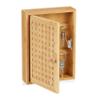 Relaxdays Bamboo Key Cabinet - Natural, 27x19x7.5cm view 1