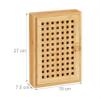 Relaxdays Bamboo Key Cabinet - Natural, 27x19x7.5cm view 4