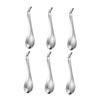 6pcs Stainless Steel Strainer Spoons Caviar Spoons Slotted Fine Strainer for Liquids Kitchen Gadgets Tableware Food Scoops Elegant view 1