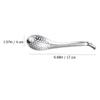 6pcs Stainless Steel Strainer Spoons Caviar Spoons Slotted Fine Strainer for Liquids Kitchen Gadgets Tableware Food Scoops Elegant view 2