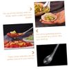 6pcs Stainless Steel Strainer Spoons Caviar Spoons Slotted Fine Strainer for Liquids Kitchen Gadgets Tableware Food Scoops Elegant view 3