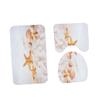 Zerodeko Beach Bathroom Accessory Set Toilet Rug Set Sea Pattern Mat Closestool Mat Comfortable Quick Dry Non-Slip Easy to Wash view 1