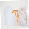 Zerodeko Beach Bathroom Accessory Set Toilet Rug Set Sea Pattern Mat Closestool Mat Comfortable Quick Dry Non-Slip Easy to Wash view 3