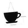 FUNOMOCYA 1pc Hanging Chalkboard Message Board for Crafting Weddings and Cafe Displays Design for Notifications and Decor view 2