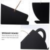 FUNOMOCYA 1pc Hanging Chalkboard Message Board for Crafting Weddings and Cafe Displays Design for Notifications and Decor view 3