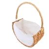 Amosfun Handmade Basket for Home Decor Small Half Basket for Weddings Indoor Plants and Garden Display Unique Artisan Craftsmanship view 1