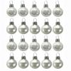 Pinnacle Peak Trading White Shiny and Matte Polish Glass 30mm Ball Bauble Ornaments 20 Piece Made in Poland 1.2 Inch view 2