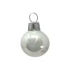 Pinnacle Peak Trading White Shiny and Matte Polish Glass 30mm Ball Bauble Ornaments 20 Piece Made in Poland 1.2 Inch view 4