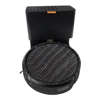 MightySkins Carbon Fiber Smart Home Skin Compatible with iRobot Roomba J5 Plus - Black Gator Skin - Premium 3M Vinyl Protective Wrap Decal Cover - Easy to Apply | Crafted in The USA