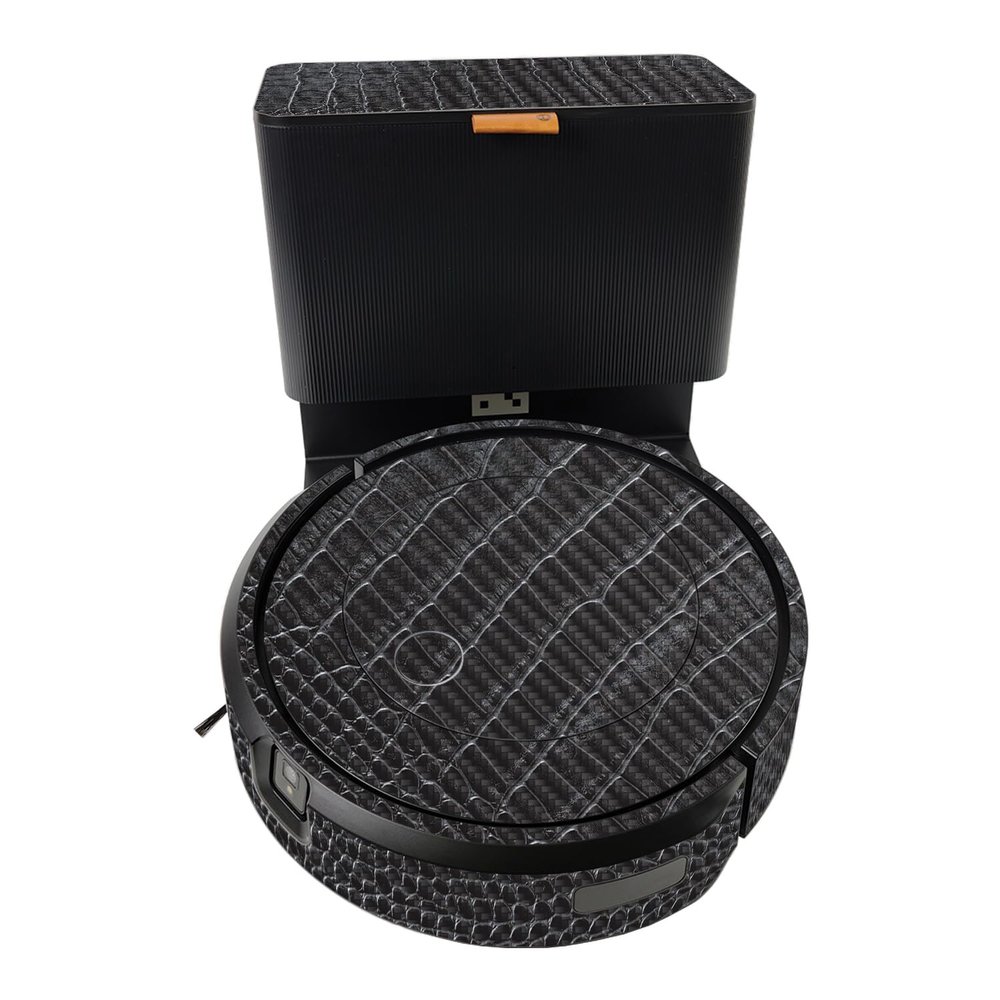 MightySkins Carbon Fiber Smart Home Skin Compatible with iRobot Roomba J5 Plus - Black Gator Skin - Premium 3M Vinyl Protective Wrap Decal Cover - Easy to Apply | Crafted in The USA