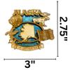 Alaska Wooden Magnet, The Last Frontier Magnetic Accessory, Rustic Fridge Decoration for Collectors, 3 by 2.75 Inches view 4