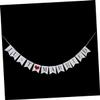 Amosfun 12pcs Married Bunting Banner Wedding Party Decoration White Cardboard Paper Rope for Wedding Ceremony and Celebration Events view 3