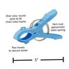 Amosfun 4pcs Bright Color Plastic Beach Towel Clips Multifunctional Quilt Clips for Securing Towels and Light Fabrics Chairs for Beach Camping and Outdoor Activities view 3