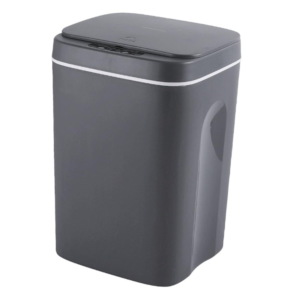Amosfun Automatic Waste Bin Smart Garbage Can Infrared Sensing Technology Open Methods Pp for Home Kitchen