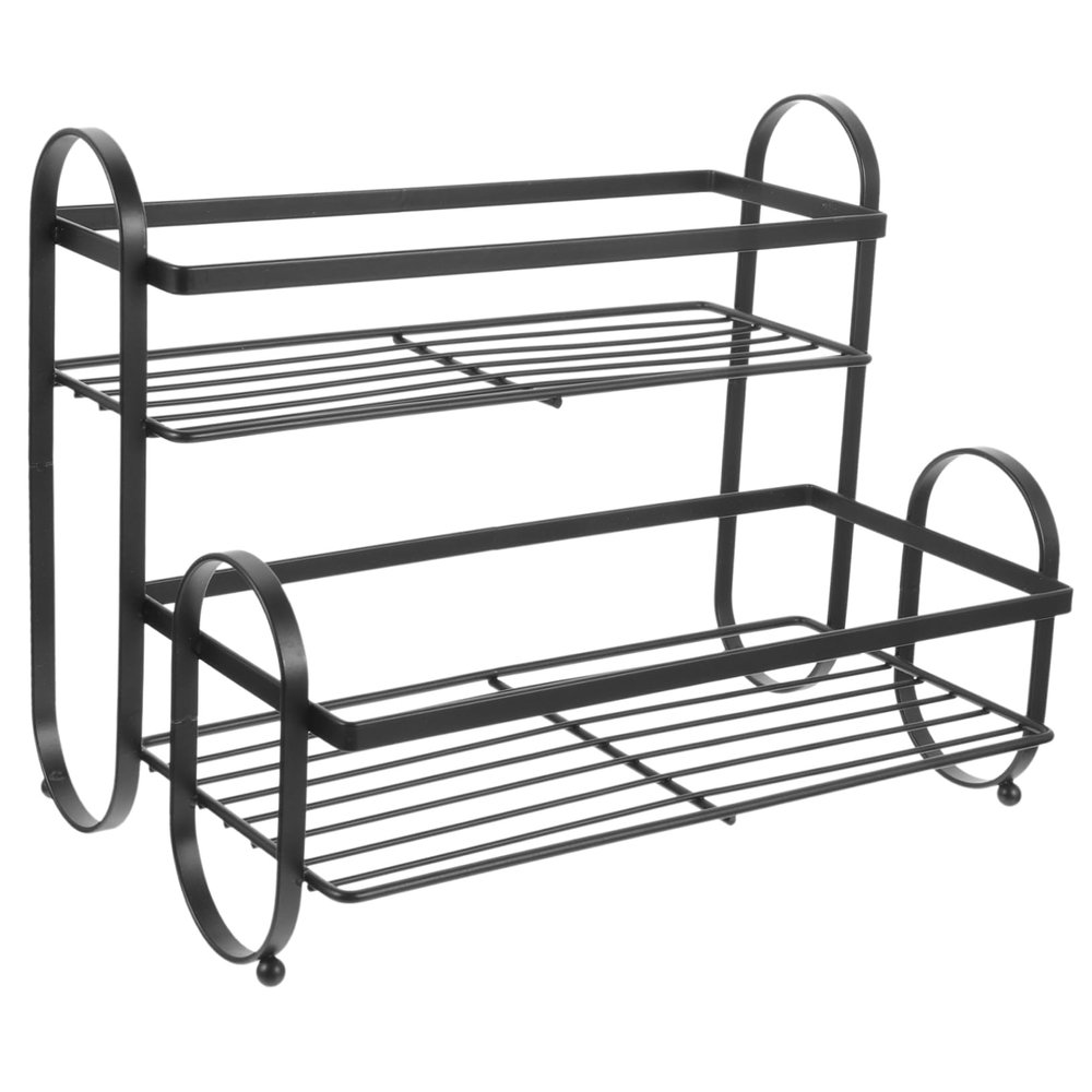 SHOWERORO Organizer Shelf Seasoning Rack Condiment Organizer for Countertop Compact Storage