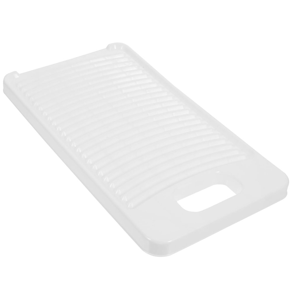 Amosfun Anti-Slip Washboard for Hand Washing Clothes Portable Plastic Laundry Cleaning Board with Hanging Hook 11.22 X 6.29 Inches for Home and Travel