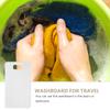 Amosfun Anti-Slip Washboard for Hand Washing Clothes Portable Plastic Laundry Cleaning Board with Hanging Hook 11.22 X 6.29 Inches for Home and Travel view 4