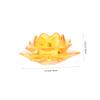 Holibanna Home Candlestick Crystal Lotus Candle Holder Elegant Decorative Stand for Table Display for Weddings Parties and Home Decor for Housewarming Christmas and Birthdays view 2