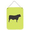 Black Angus Cow Green Wall or Door Hanging Prints - 12 x 16 in. view 1
