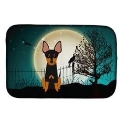 212 Main Halloween Scary English Toy Terrier Dish Drying Mat