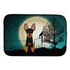 212 Main Halloween Scary English Toy Terrier Dish Drying Mat view 1