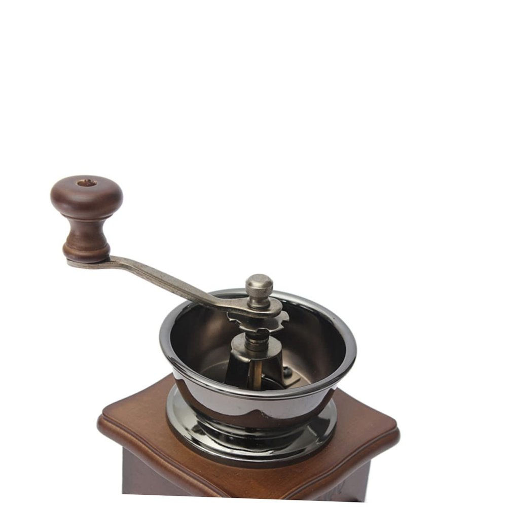 BESTOYARD Coffee Manual Espresso Machine Coffee Beans Espresso Hand Grinding Machine Stainless Steel Coffee Maker Peppermills Pepper Wooden Coffee Machine