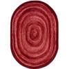 7 ft. 8 in. x 10 ft. 9 in. Feeling Fun Children Oval Rug Red view 1