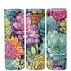 Succulent Tumbler Sublimation Wrap - Ready to Press Sublimation Transfer - 20 oz Straight Tumbler Wrap, Pastel Succulents Transfer, Cactus view 1