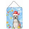 Christmas Lights Staffordshire Bull Terrier Wall or Door Hanging Prints view 1