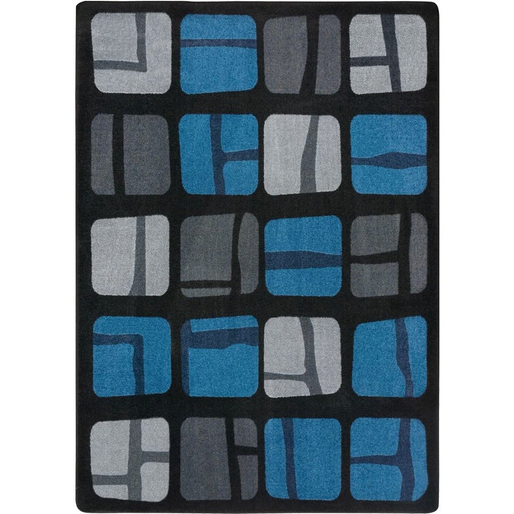 5 ft. 4 in. x 7 ft. 8 in. BioBlocks Children Area Rug Marine