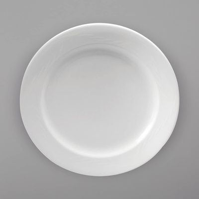 12.5 in. Royale Bright White Porcelain Plate