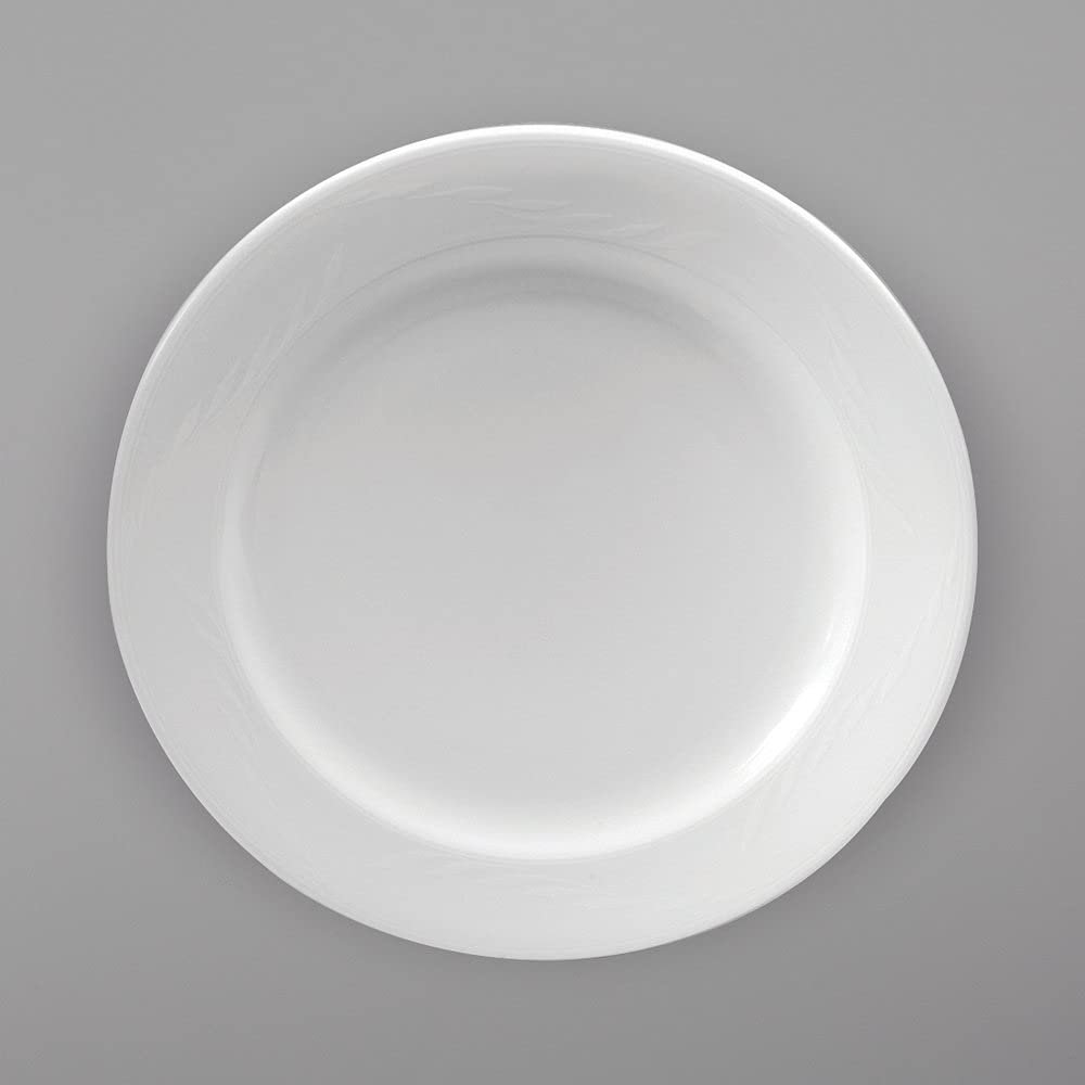 12.5 in. Royale Bright White Porcelain Plate