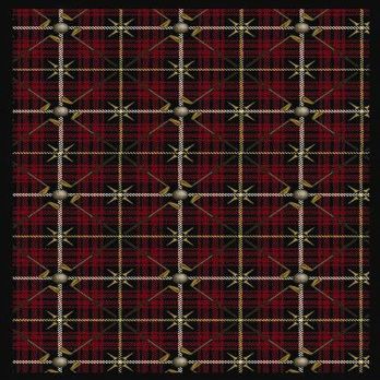 Saint Andrews Lumberjack Red 7 ft.8 in. x 10 ft.9 in. WearOn Nylon Machine Tufted- Cut Pile Sports Rug
