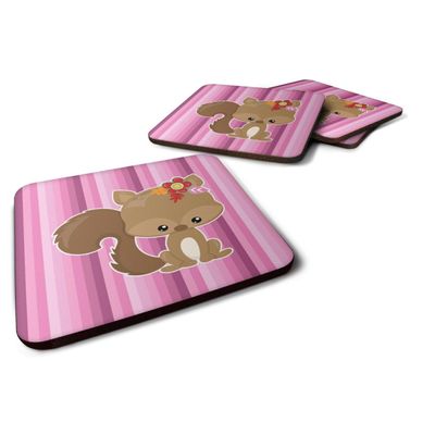 212 Main Squirrel Foam Coasters - Set of 4