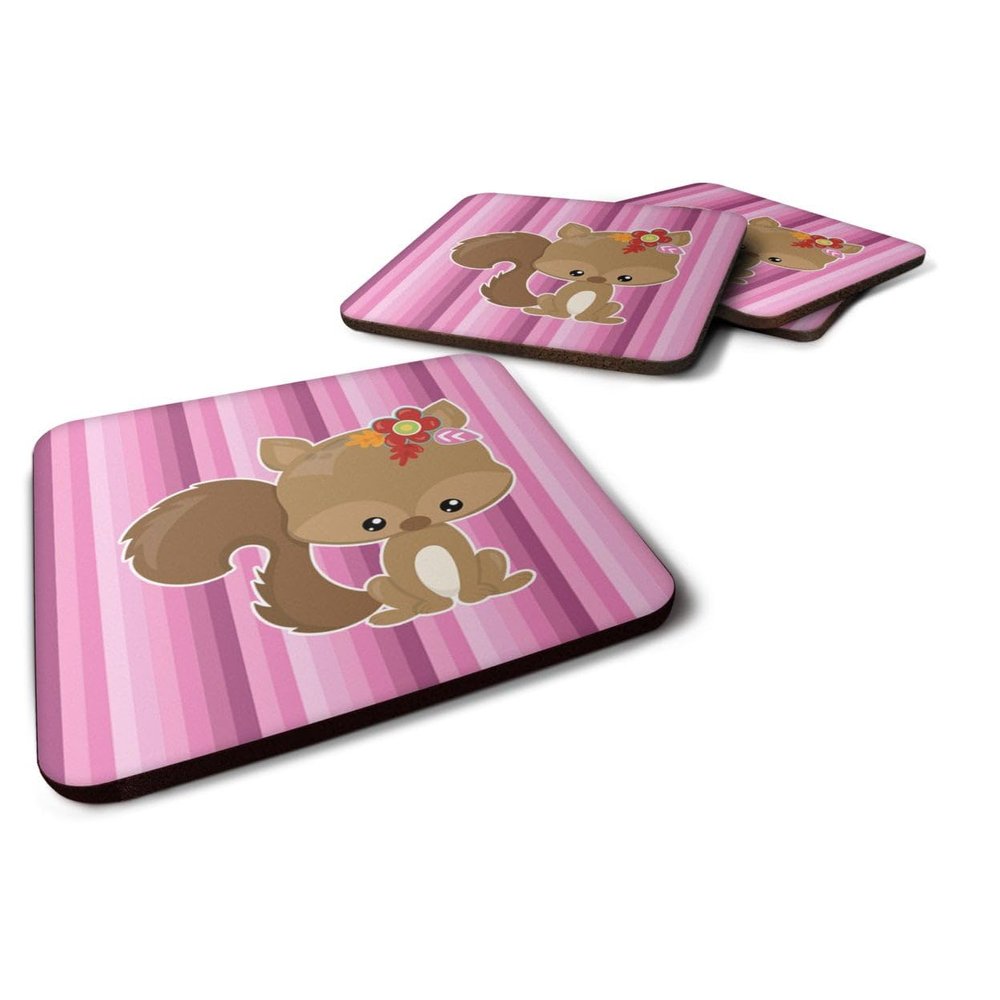 212 Main Squirrel Foam Coasters - Set of 4